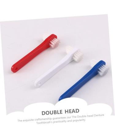 Goohochy Double-Headed Toothbrush for Dentures - Travel-Sized 1 Pack Ideal for Prosthesis Care - Buy Online on GoSupps.com
