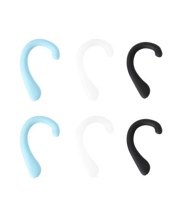 6 pieces silicone ear hook rubber band headset earring earrings ear protection ear cushion ear pads ear hook for facial protection mouth protection diy ma ske extender extension