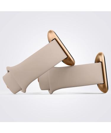 Oumida Fitbit Versa 2 & Versa Silicone Bracelet - Classic Sports Replacement in Milk Tea Color for Men & Women - Buy Online on GoSupps.com