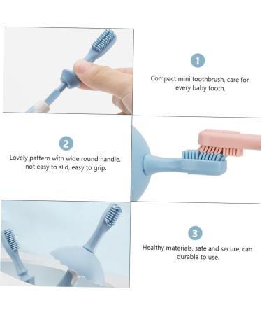 Minkissy Children's Toothbrush Set | Oral Care for Milk Teeth | Kid-Friendly Teeth Cleaning Accessories - Buy Online on GoSupps.com