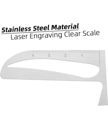 Hemoton Portable Eyebrows Ruler Eyebrow Metal Ruler Eyebrow Tattooing Ruler Balance Stainless Steel - Buy Online on GoSupps.com
