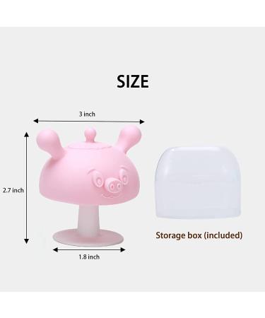 Baby Teething Toy - Teething Relief Pacifier - Pig Pink Chew Toy for Sucking Needs - Buy Online on GoSupps.com