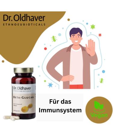 Dr. Oldhaver Beta Glucan & Vitamin C - Immune Support Capsules with Acerola Extract | 90 Count - Buy Online on GoSupps.com