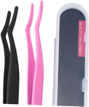 Didiseaon Lash Tweezers Fake Eyelashes Tweezers Eyelashes Dedicated Clips Tweezers for Makeup Special Clip Stainless Steel Pink 14.5*2.8*1.2cm Pink - Buy Online on GoSupps.com