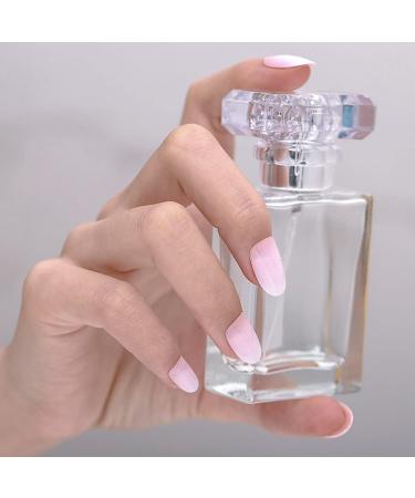 Sethexy Snake Line False Nails - 24Pcs Abstract Oval Acrylic Nail Tips for Women & Girls (White) - Buy Online on GoSupps.com