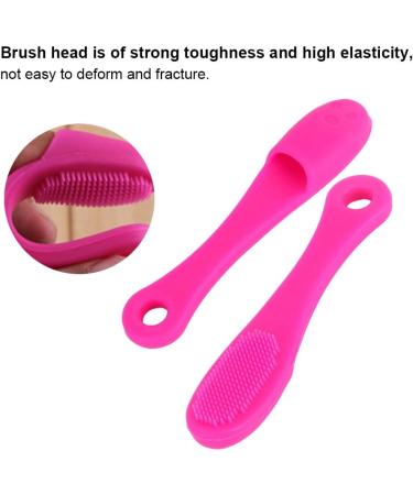 Qukaim Face Cleansing Brush Silicone Face Cleansing Finger Brush Pore Cleaner for Blackhead Removal Dark Rose Red - Buy Online on GoSupps.com