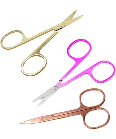 FOMIYES 2 Sets 3pcs Eyelash Scissors & Trimmers - Ear Nasal Eyebrow Hair Shears for Precision Grooming | International Shipping Available - Buy Online on GoSupps.com
