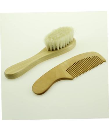 Beavorty 2pcs Wooden Play Food Set & Baby Hair Brush Combo | Toddler Hair Care Set - Buy Online on GoSupps.com