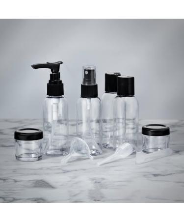 Netagon 9 Piece Travel Bottle Set Leak Proof Clear Toiletries Containers with Clear Airport Bag Case Perfect for Travel Holidays Swimming Camping Trips (1 Pack | 9 PCE) 1 Pack (9 Pce) - Buy Online on GoSupps.com