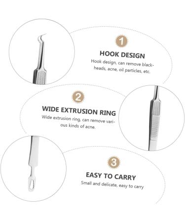 NOLITOY 3pcs Clip Pimple Extractor Tool Pimple Extractor Kit Blackheads Extractor Cosmetic - Buy Online on GoSupps.com