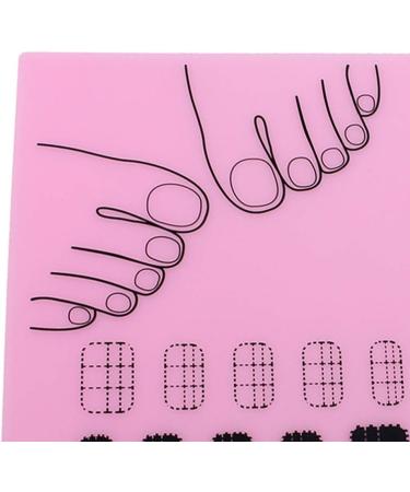 Minkissy Silicone Nail Tools Silicone Manicure Mat Washable Nail Polish Coloring Practice Pad Nail Art Stamping Mat Nail Practice Workspace Design Plate () Manicure Tools Pink - Buy Online on GoSupps.com