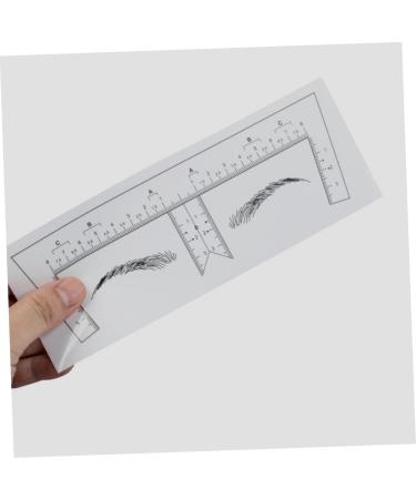 Healeved Eyebrow Ruler 100pcs Eyebrow Design Ruler Tools Brow Stencil Measuring Tool Brow Ruler Make up - Buy Online on GoSupps.com
