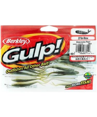 Berkley Gulp Minnow 2.5 Brown Watermelon Pearl - Natural Scent Attracts Fish - Buy Online on GoSupps.com