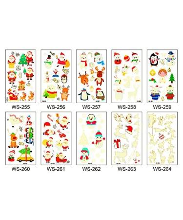 120 Glow in the Dark Waterproof Cartoon Stickers for Laptop & Kids - Luminous Temporary Tattoos, Perfect Party Decorations & Favors for Boys & Girls - Christmas Gift Idea - Buy Online on GoSupps.com