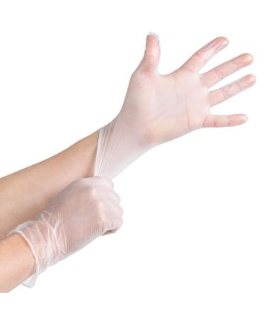 Medpride Vinyl Exam Gloves Small (100-Count) - Latex-Free, Disposable, Ultra-Strong, No Powder - Buy Online on GoSupps.com