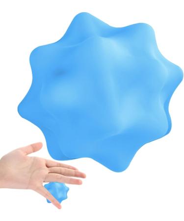 Premium Blue Massage Balls for Feet - Deep Tissue Myofascial Relaxation & Muscle Tension Relief | Structured Foot Roller & Yoga Massage Tool - Buy Online on GoSupps.com