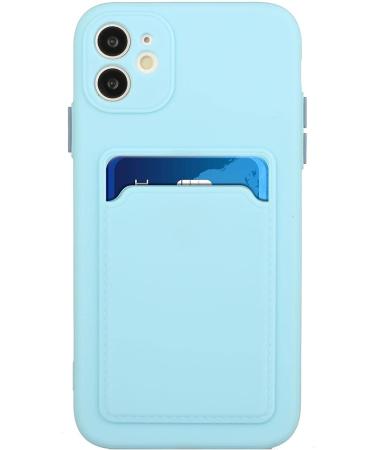Buy Tivenfezk Nadoli Ultra Thin Silicone Case for iPhone 15 Plus - Shockproof Scratch-Resistant Wallet with Card Holder - Blue TPU Protective Cover - Buy Online on GoSupps.com