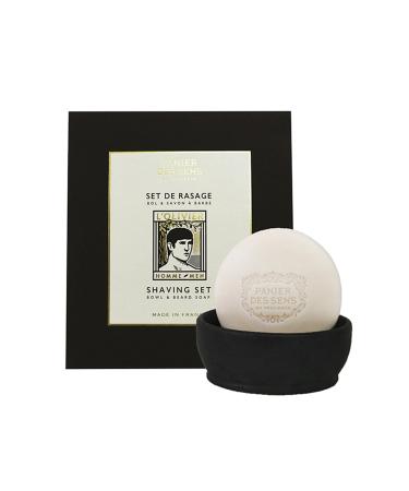Panier des Sens - Shaving Set Bowl & Beard Soap - Gift Set for Men - Woody Fragrance