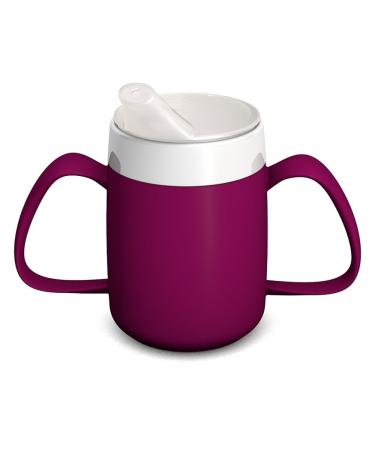 Ornamin 2-henkel mug with drinking trick 160 ml blackberry with beak attachment (model 815 + 806) / special drinking aid tremor cup beak cup ... (blackberry)