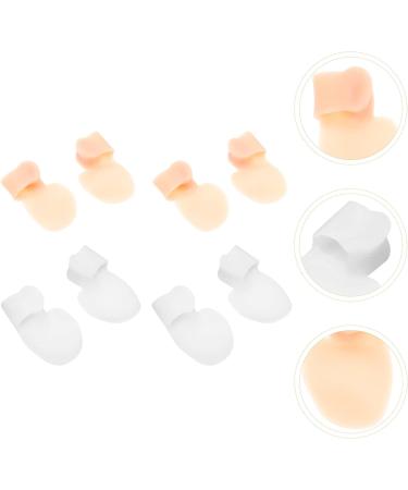 Minkissy 8pcs Nail Gel Toe Separators Set - Silicone Comfort Cushion Corrector Brace Shield for Nail Care - Pinky Small Spacers & Hammer Alignment Tools - Buy Online on GoSupps.com