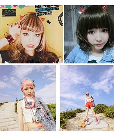Devil Horn Halloween Hair Clips - Colorful Barrettes for Women & Girls | Party Cosplay Accessories 4 Pairs - Buy Online on GoSupps.com