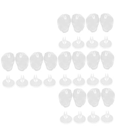 FOMIYES 16 Pairs Clip Toe Pad Thong Sandal Toe Protector Silicone Toe Guard Insoles for High Heels Silicone Heel Protector Clear Toe Protectors Non-Slip