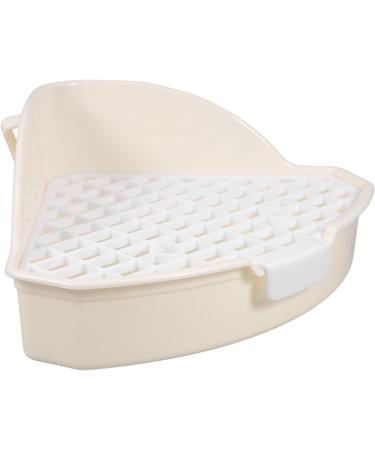POPETPOP 2pcs Rabbit Triangle Potty Toilet Pets Pet Pan for Animal Small Animal Litter Pet Cage Abs White 25.00X19.00X10.00CMx2pcs Whitex2pcs - Buy Online on GoSupps.com