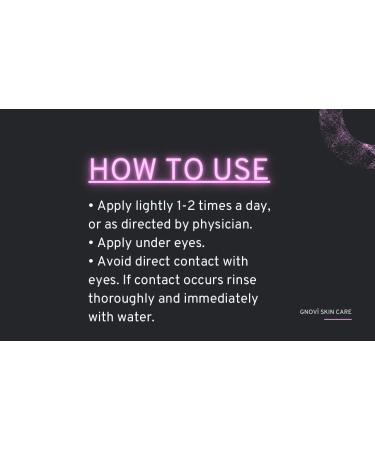 gnov Illuminating Eye Cream: Anti-Puffiness & Dark Circle Remover (20ml) - Buy Online on GoSupps.com