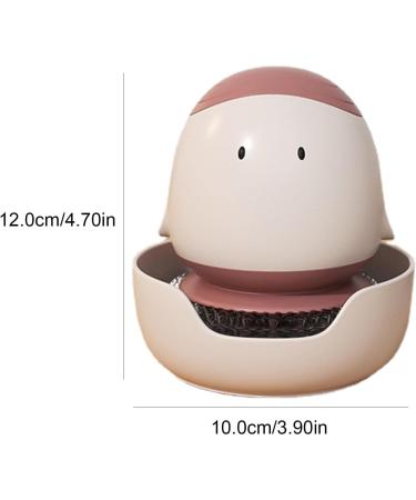 Soap Dispensing Palm Brush Soap Liquid Adding Washing Dish Scrubber Pot Brush Labor-Saving Dishwashing Humanized Brushes for Dish Cleaning Sink Kitchen Pot Haoying Red - Buy Online on GoSupps.com