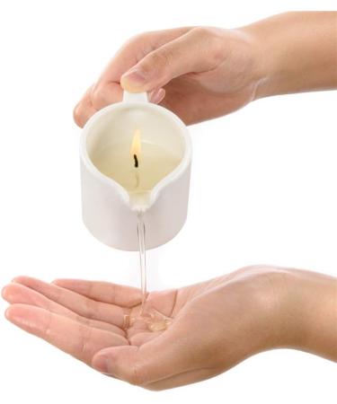 MELONY Soy Massage Oil Candle | Honeysuckle Galbanum | 2.82 OZ | Nourishing Skin Treatment with Almond Shea & Cocoa Butter | Ideal for Massage & Moisture - Buy Online on GoSupps.com
