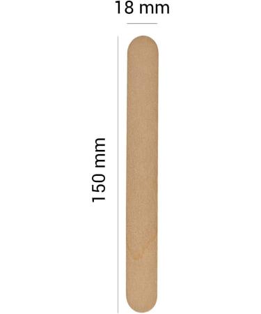 Medium Waxing Wooden Spatula - 100 Pieces for Clean Hair Removal | Ideal for Waxing & Sugaring on Armpits Cheeks & Brazilian Bikini - Buy Online on GoSupps.com