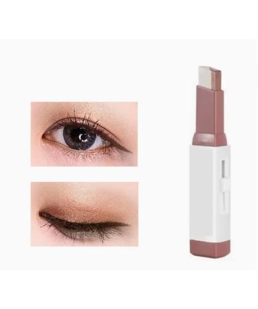 Waterproof Two-Tone Eyeshadow Stick for Long-Lasting Eye Makeup