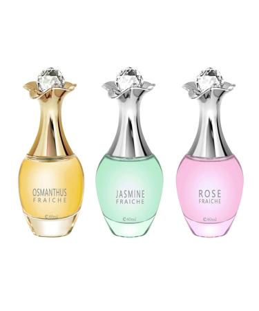 barenx 3 Lot Female Fruit Perfume Eau De Parfum Spray Gift For Business Dating Work