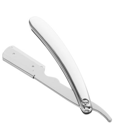 Frcolor razor with a straight edge of razor blade holder for men manual razor blade holder razor for hairdressers Face razor stainless steel 304 eyebrows trimming beard man