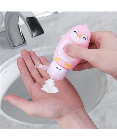 Longsing Silicone Travel Bottles - Shampoo Conditioner Lotion & Cosmetics - Leakproof & Durable - Ideal for Travel (Rosa) - Buy Online on GoSupps.com