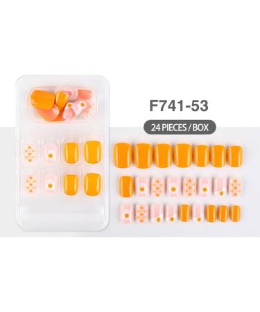 dijiusidy False Nail Perfect Matching Simple to Wear Fingernail Full Coverage Press Type Strong Viscosity Adjustable Paster Type 5 F741 Type 5 F741 - Buy Online on GoSupps.com