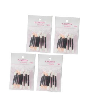 FOMIYES 40pcs Sponge Stick Makeup Applicator Flash Suit Eyeshadow Sponge Brush Eyeshadow Stick Lip Brush Mix