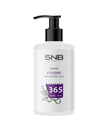 NAILUP by SNB SNB Professional 365 Hand Cream 250 ml with Chokeberry Juice Argan Oil and Jojoba Oil - Moisturizing and Protective Hand Cream for All Skin Types - Fresh Floral Scent