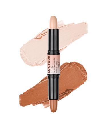 Makeup highlighter & contour pencil shimmering contouring stick with two ends highlighter and bronzer stick and brightened Universal Contour Stick Stickbar & vegan