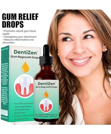 Dentizen Gum Regrowth Drops - Natural Therapy for Receding Gums and Teeth Whitening - Buy Online on GoSupps.com