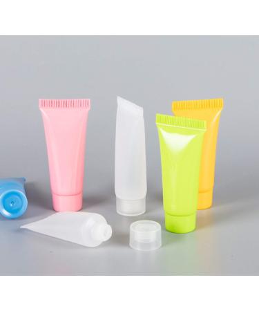 Snadulor 5ml Empty Squeeze Bottles - 50 Pcs Refillable Travel Tubes for Cosmetics & Lotion (Pink) | Best for Shampoo & Facial Cleanser - Buy Online on GoSupps.com