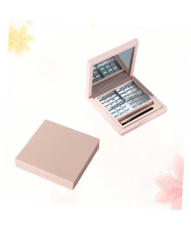 Shop 2pcs Empty Eyeshadow Dish & Cosmetic Case | Pink Square Palette for Cosmetics - International Shipping Available - Buy Online on GoSupps.com