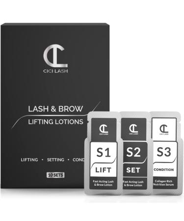 10 Sets Of Lash Lift & Brow Lamination Lotions For Professionals | Instant Perming, Lifting & Curling for Eyelashes & Eyebrows | Professional Salon Results Lasting 6-8 Weeks | Semi Permanent Salon Grade Supplies For Beauty…