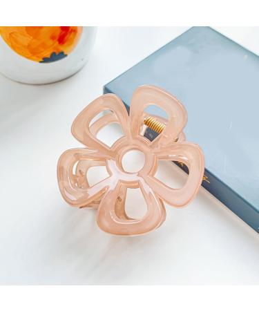 XIAHIOPT Large Jelly Flower Hair Claw Clips Hollow Hair Jaw Clip Flower Hair Catch Barrettes Ponytail Holder Hair Props Light blue - Buy Online on GoSupps.com
