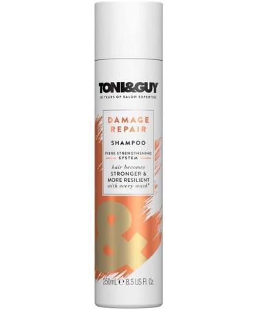 Toni & Guy Professional Damage Repair Shampoo With Keratin Active Technology Patented Fibre Strengthening System Designed To Strengthen And Nourish Dry Brittle And Damaged Hair 250ml