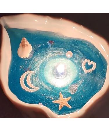 Hand-Made Natural Scented Candles - Sparkling Conch Shell Soy Wax Gel with Essential Oils | Therapeutic Decorative Gifts for Women & Meditation Stress Relief - Buy Online on GoSupps.com