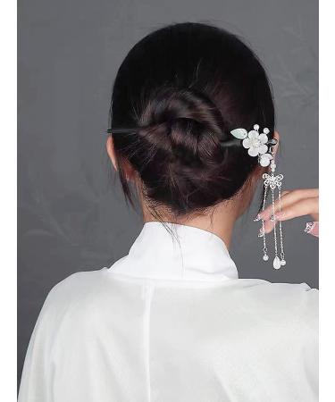 SUNNYHILL Chinese Vintage Hair Chopsticks for Women - Handmade Wooden Hair Sticks for Bun Hairstyles - Buy Online on GoSupps.com
