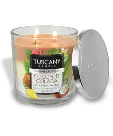 Tuscany Candle Coconut Colada | Long-Lasting Scented Jar Candle 14 oz | Buy Internationally - Buy Online on GoSupps.com