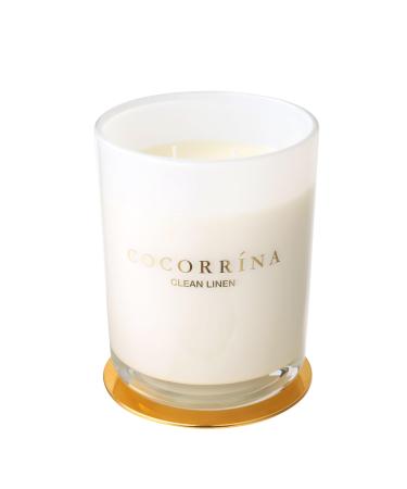 Cocorr na Candle fragrance candle in a glass - clean linen burning time up to 46 hours with 2 wicks natural soy candle Christmas gift candle 420g clean linen 420g - Buy Online on GoSupps.com