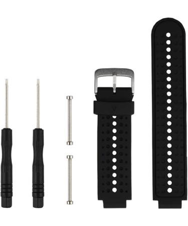 Adjustable Silicone Replacement Band for Garmin Forerunner 235 & Approach S20/S5/S6 - Black - Buy Online on GoSupps.com